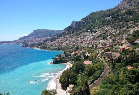 Charmant 2 Pieces Vue Sur Mer Et Monte-Carlo A Roquebrune Cap Martin Buitenkant foto