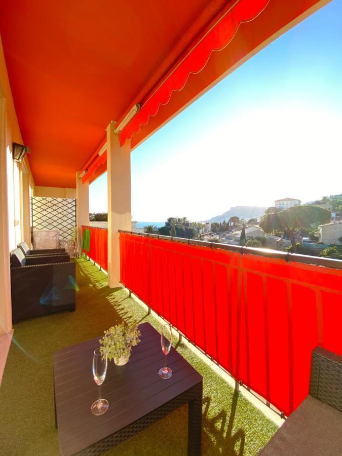 Charmant 2 Pieces Vue Sur Mer Et Monte-Carlo A Roquebrune Cap Martin Buitenkant foto