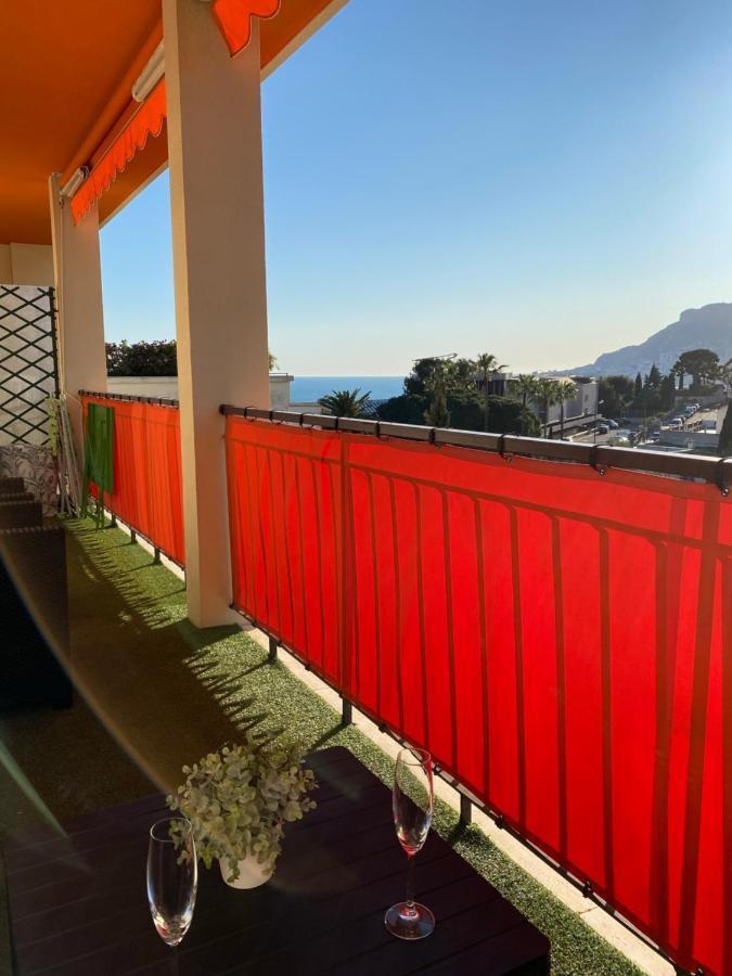 Charmant 2 Pieces Vue Sur Mer Et Monte-Carlo A Roquebrune Cap Martin Buitenkant foto