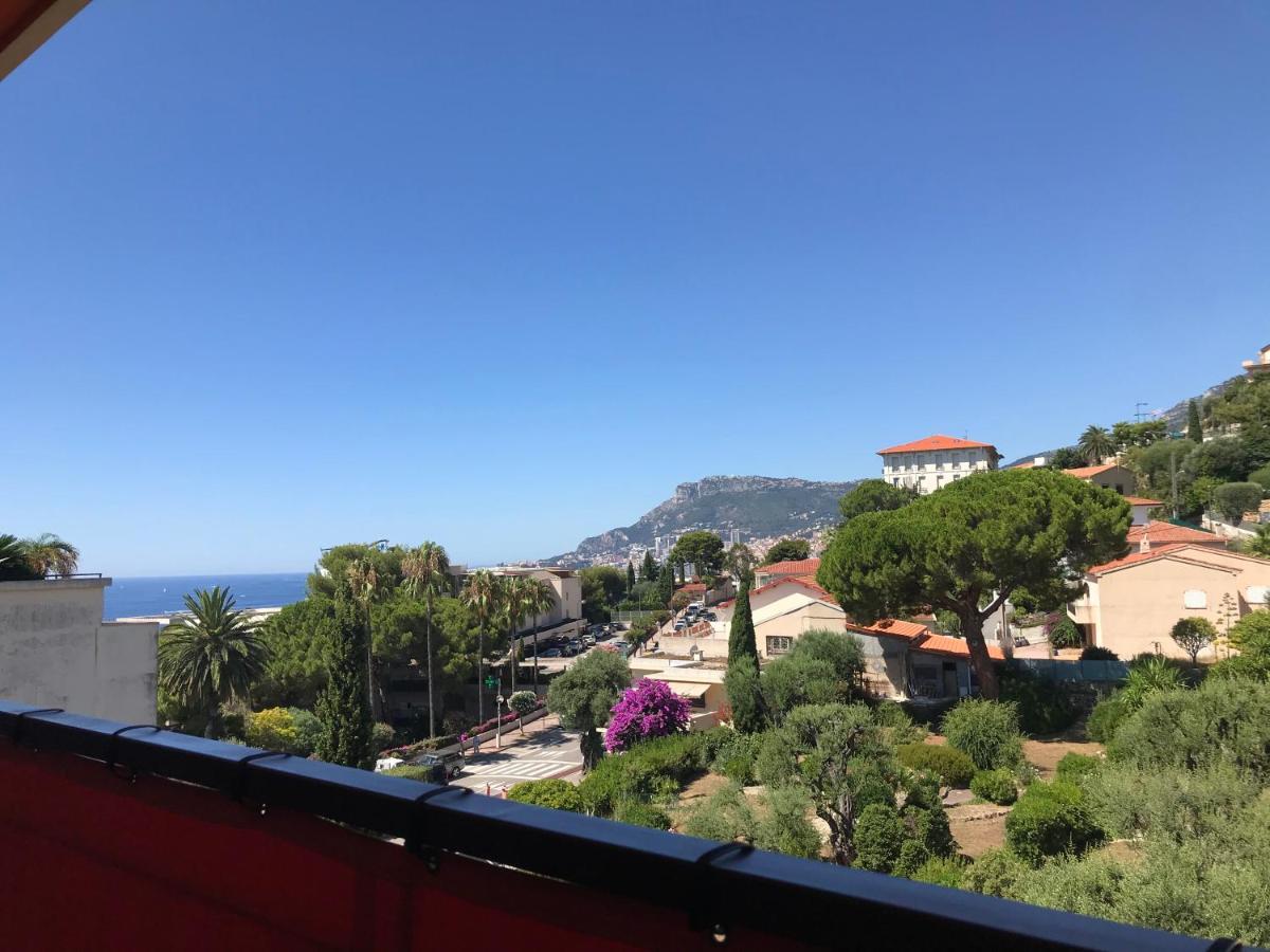 Charmant 2 Pieces Vue Sur Mer Et Monte-Carlo A Roquebrune Cap Martin Buitenkant foto