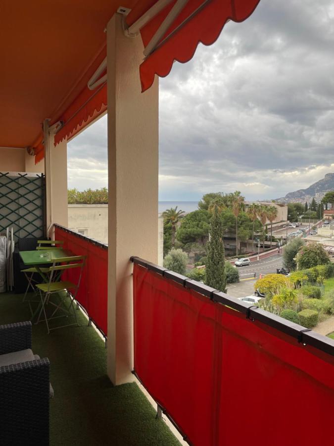 Charmant 2 Pieces Vue Sur Mer Et Monte-Carlo A Roquebrune Cap Martin Buitenkant foto